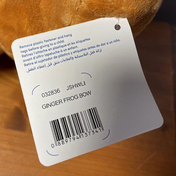 Build-A-Bear Gingerbread Frog with Bow Plush - Picture 5 of 7